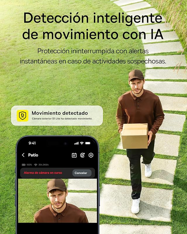 Security S1 Lite Solocam Camara Vigilancia WiFi Exterior Solar IP67