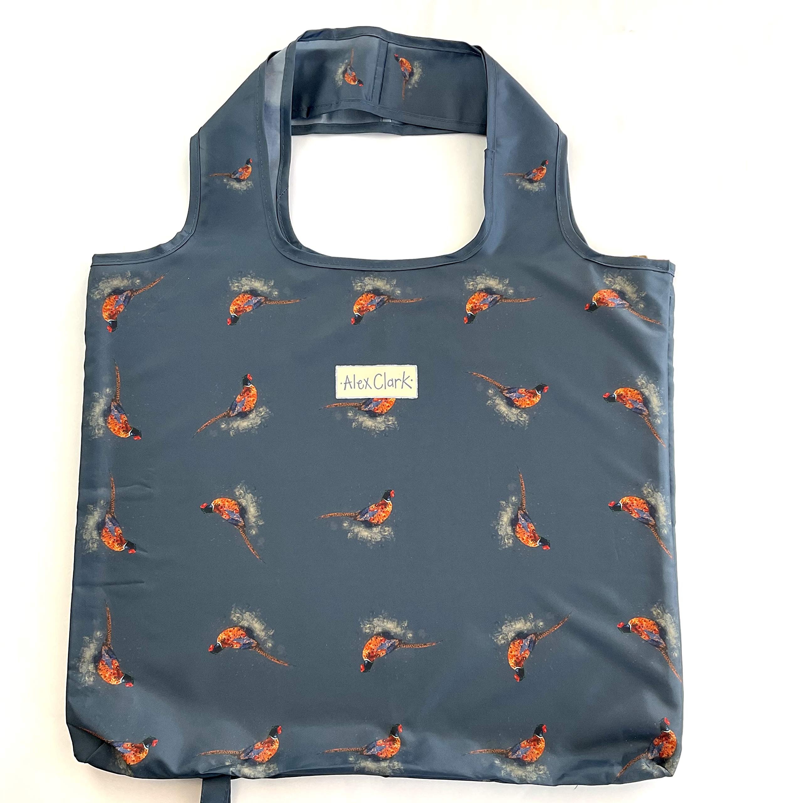 ALEX CLARK Pheasants Reusable Shopping Bag - Unisex Tote Bag - Foldable - Lightweight