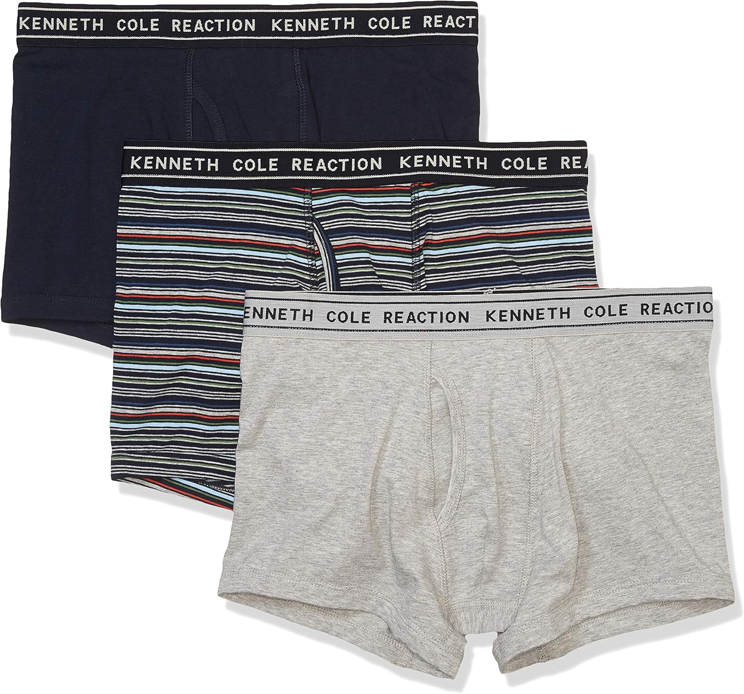 Kenneth Cole REACTION Men's Angle Cotton Stretch Trunk: Clothing