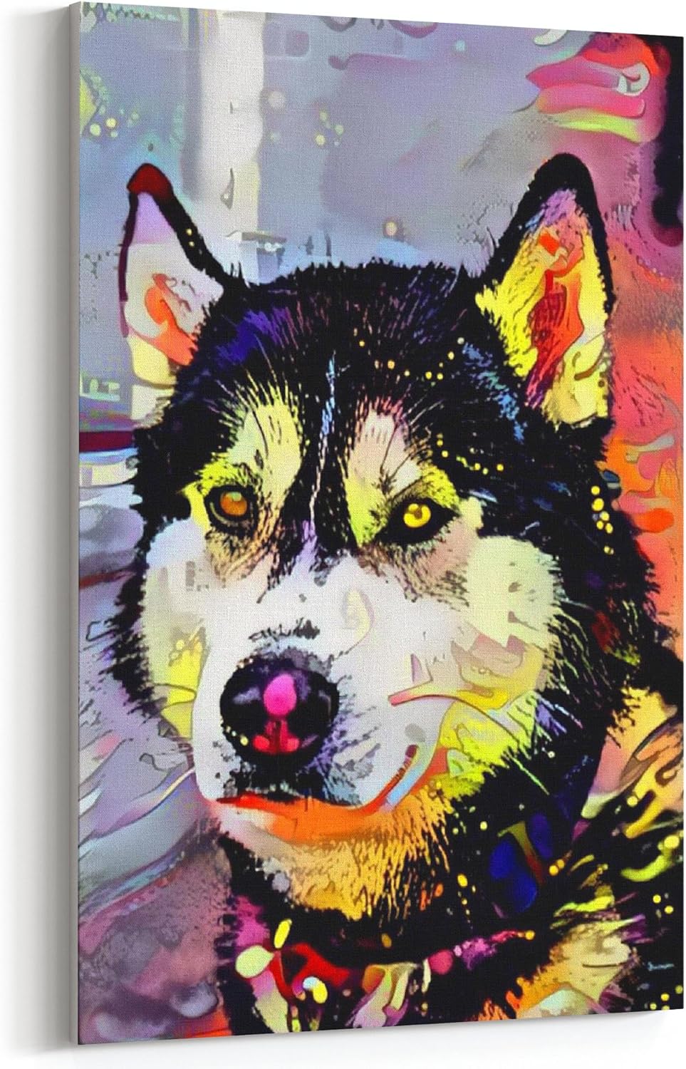 husky abstract art