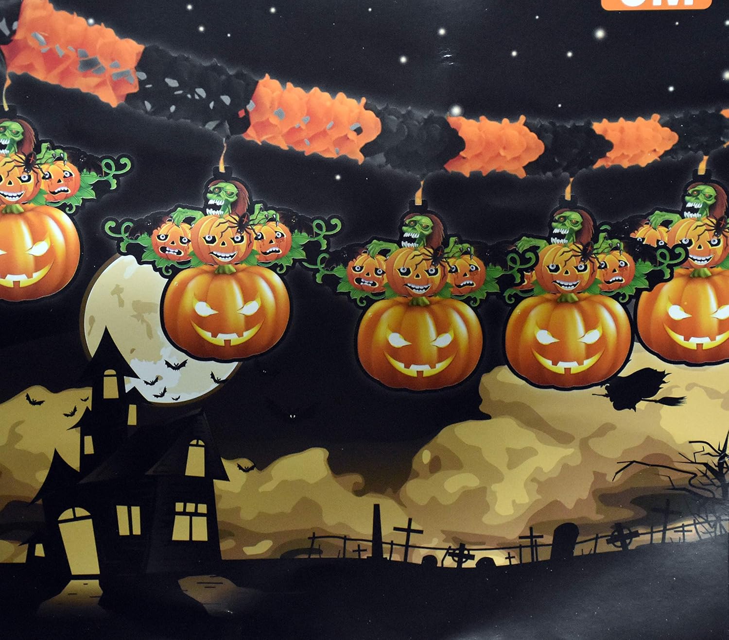 My Party Suppliers Halloween Honeycomb Chain Banner Halloween
