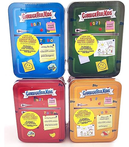 Amazon.com: 2021 Topps Garbage Pail Kids Series 1 'Food Fight!' COLLECTOR'S  EDITION Tin (24 pks/bx) : Collectibles & Fine Art