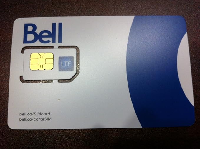 Bell Mobility 4G LTE SIM Card New Unactivated