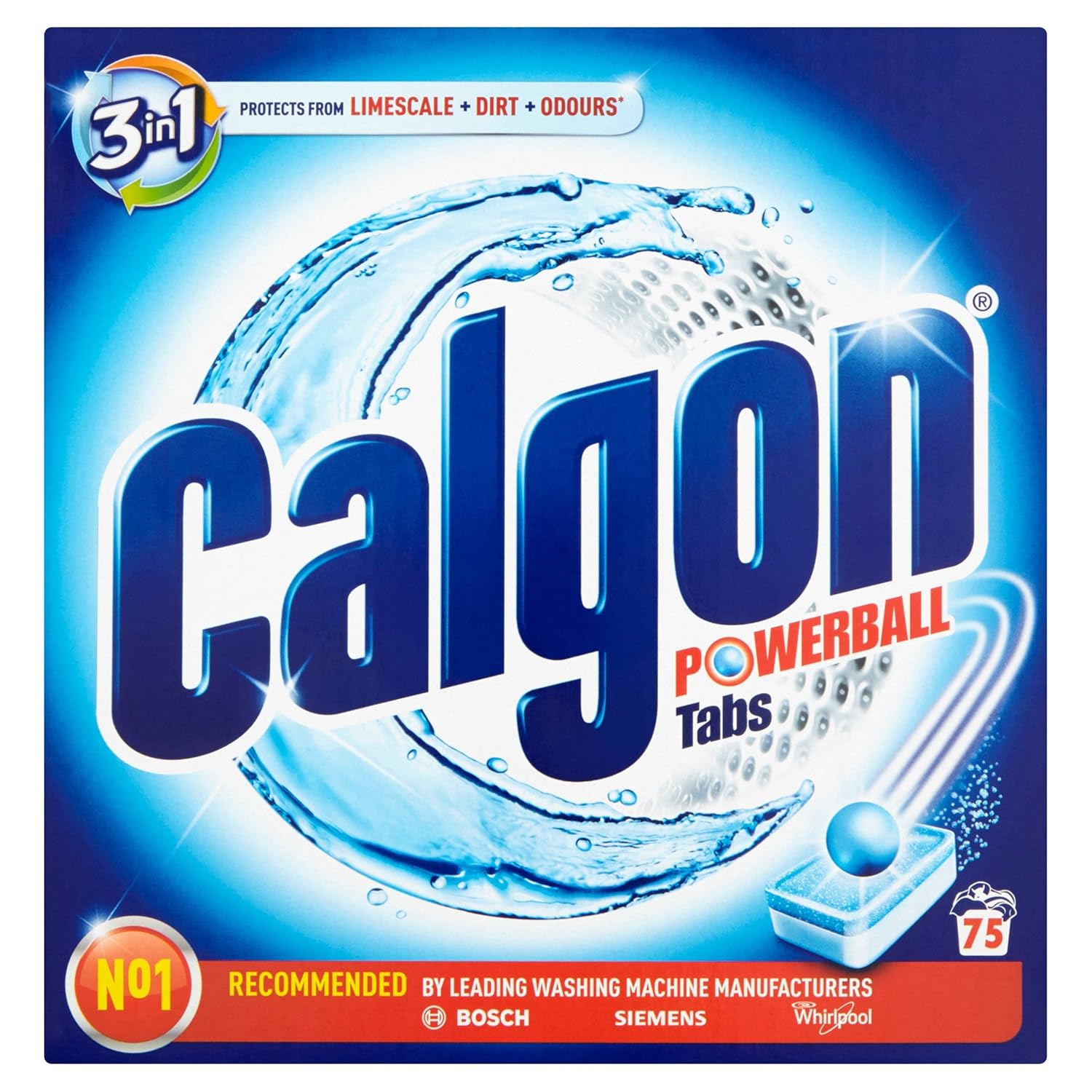Calgon 3in1 Washing Machine Water Softener Tablets, 75 Tabs Amazon.co.uk Health & Personal Care