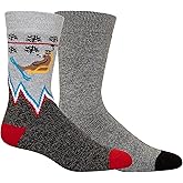 Columbia Ski Lift Medium Weight Thermal Socks 2 Pair, Grey, One Size