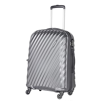 Aristocrat Target 65Cm Unisex Polycarbonate Medium Trolley Bag-TARGET65MGP (Grey)