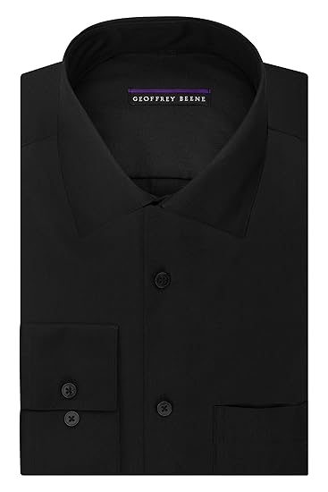 geoffrey beene mens dress shirts regular fit solid sateen