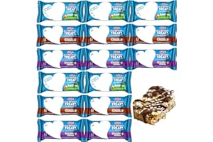 QT LIMITED Rice Krispies Treats Crispy Marshmallow Squares, Single Serving Bars, Pack of 15 (Gems Variety Pack)