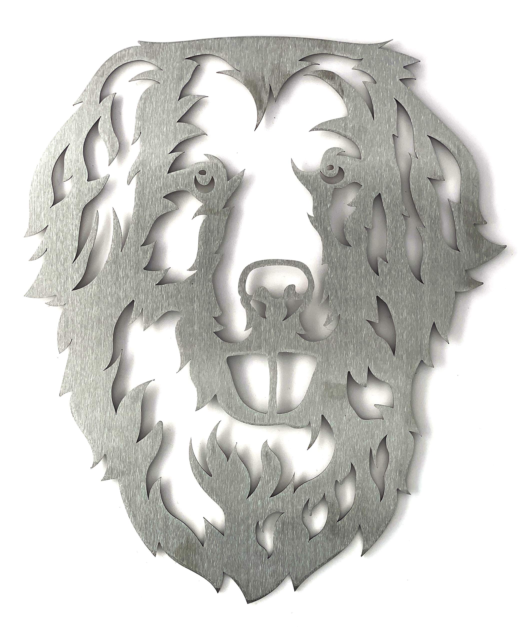 Image Industry Golden Retriever Dog Garden Art Sculpture/Garden Ornament/Rusty Metal Dog/Metal Garden Sculpture/Metal Art (Medium 319mm x 382mm)