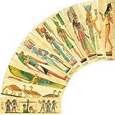 NileCart Pack of 10 Egyptian Papyrus Bookmarks Made in Egypt with Ancient Egyptian Gods,Egyptian Kings and Queens.