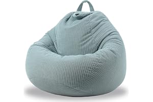 ENBAOHUI 3 Ft Bean Bag Chair Cover (No Filler) Stuffed Animal Storage Bean Bag Cover for Pets Dogs/Cats Bed Corduroy Stuffed for Organizing Plush Toys