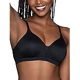 Vanity Fair Women’s Beyond Comfort Full Figure Wireless Bra, Seamless Back, Lightly Lined Cups up to DD
