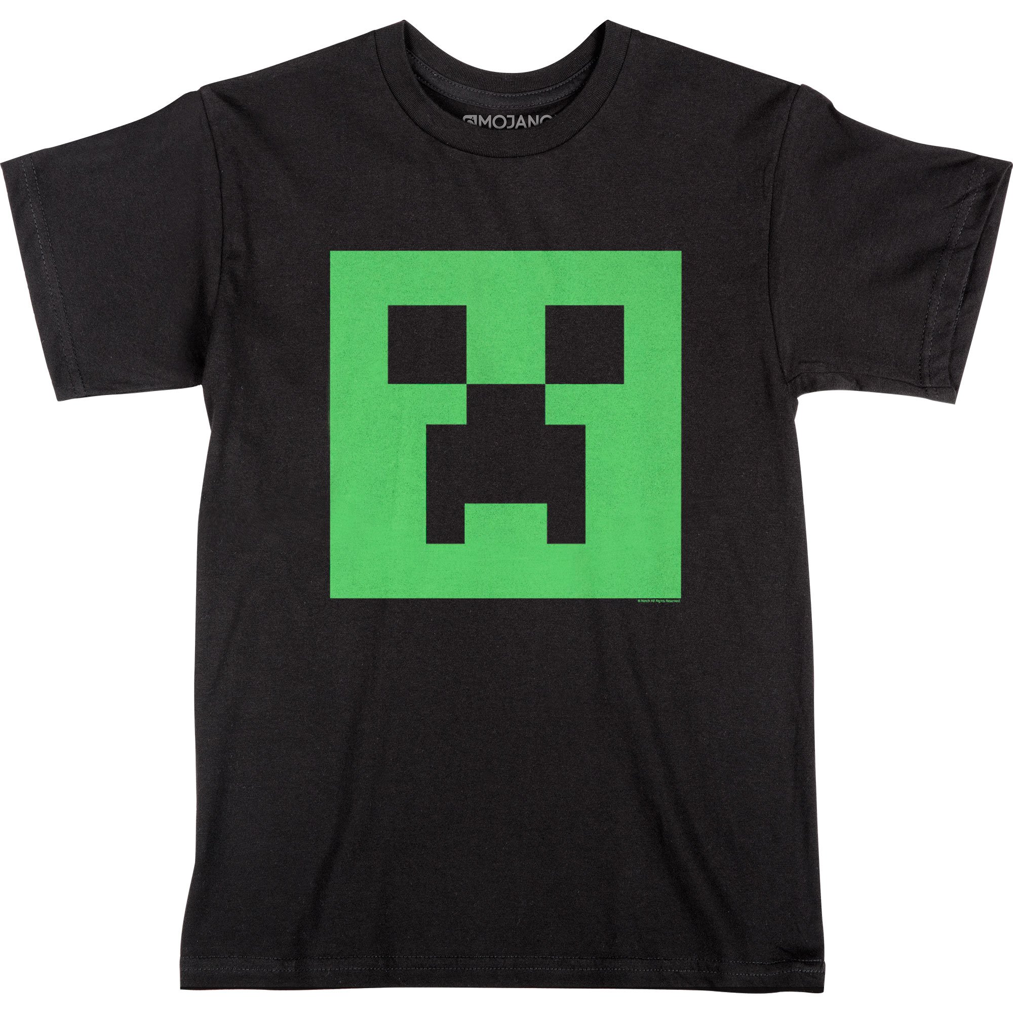 Minecraft Creeper Glow in The Dark FACE Youth TEE