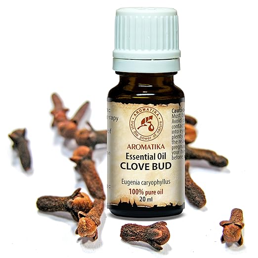 Nelkenöl 20ml - 100% Naturreines Ätherisches Gewürznelke Öl - Reine Clove Bud Oil - Eugenia Caryophyllus - Indonesia - Nelken