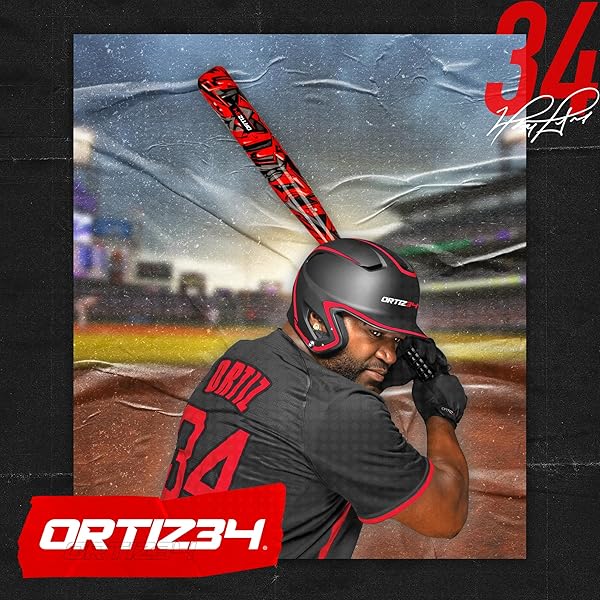 ORTIZ34 GRAND SLAM SET- GRAFFITI PLASTIC BAT, 3 BALLS, 4 THROW DOWN (VOLT)