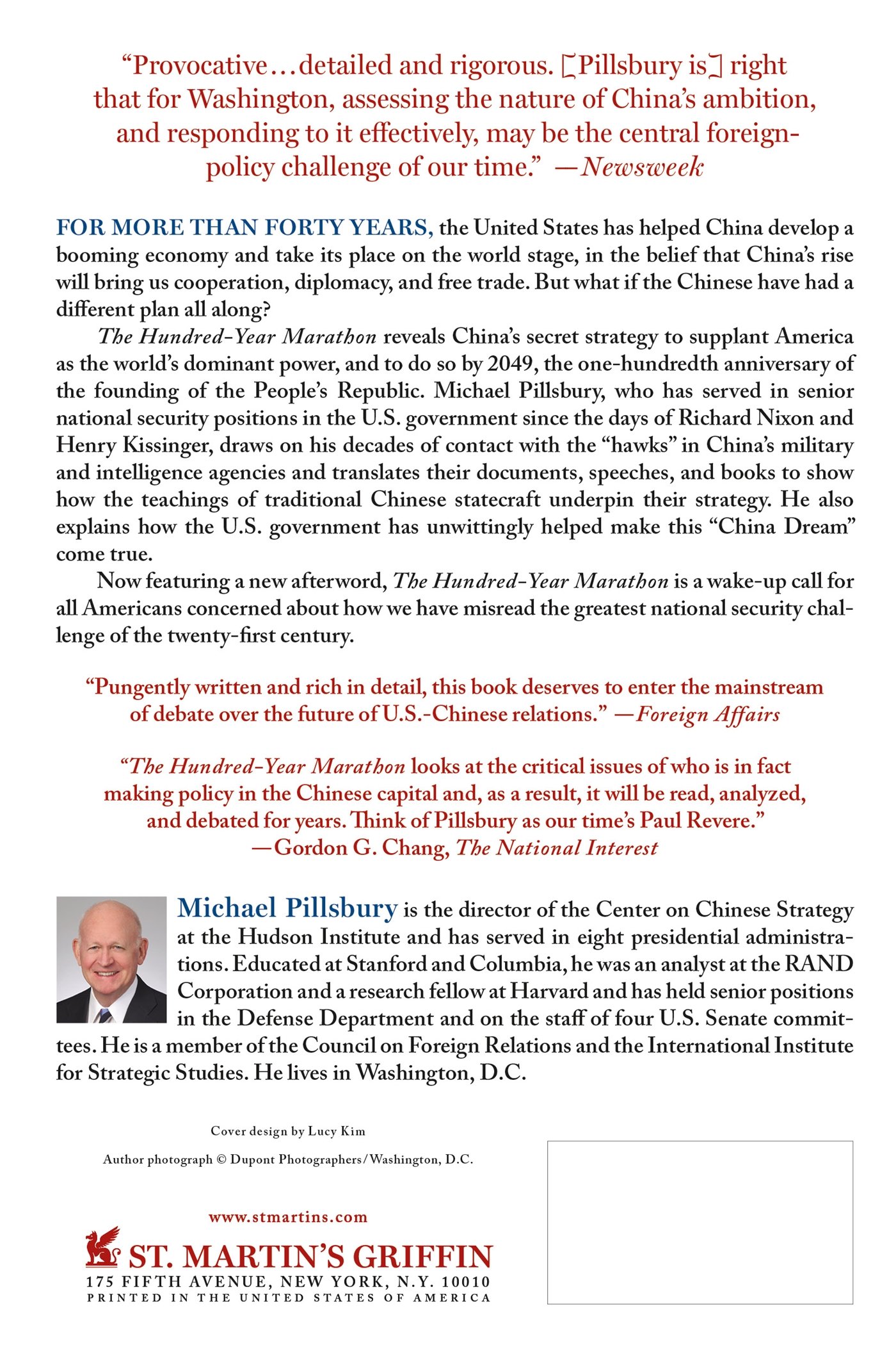 The Hundred-Year Marathon: China's Secret Strategy to Replace America as the Global Superpower