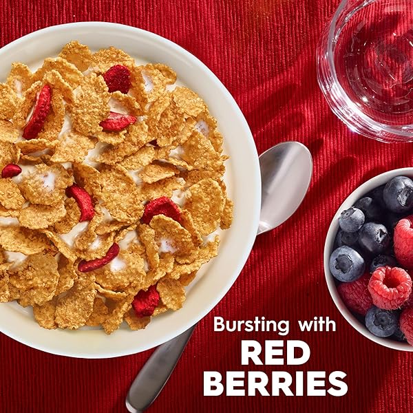 KELLOGG’S SPECIAL K RED BERRIES BREAKFAST CEREAL, GOOD SOURCE OF FIBER, LARGE SIZE, 14.7 OZ