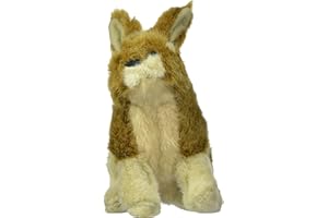 Hyper Pet Wildlife Critters Rabbit Plush Dog Toy with Squeaker, Brown