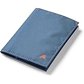 Allett Original Wallet, Indigo Blue | Nylon, RFID Blocking, Thin Bifold, Minimalistic, Front Pocket | Holds 4-24+ Cards, Bills, Receipts | Wallets for Men & Women
