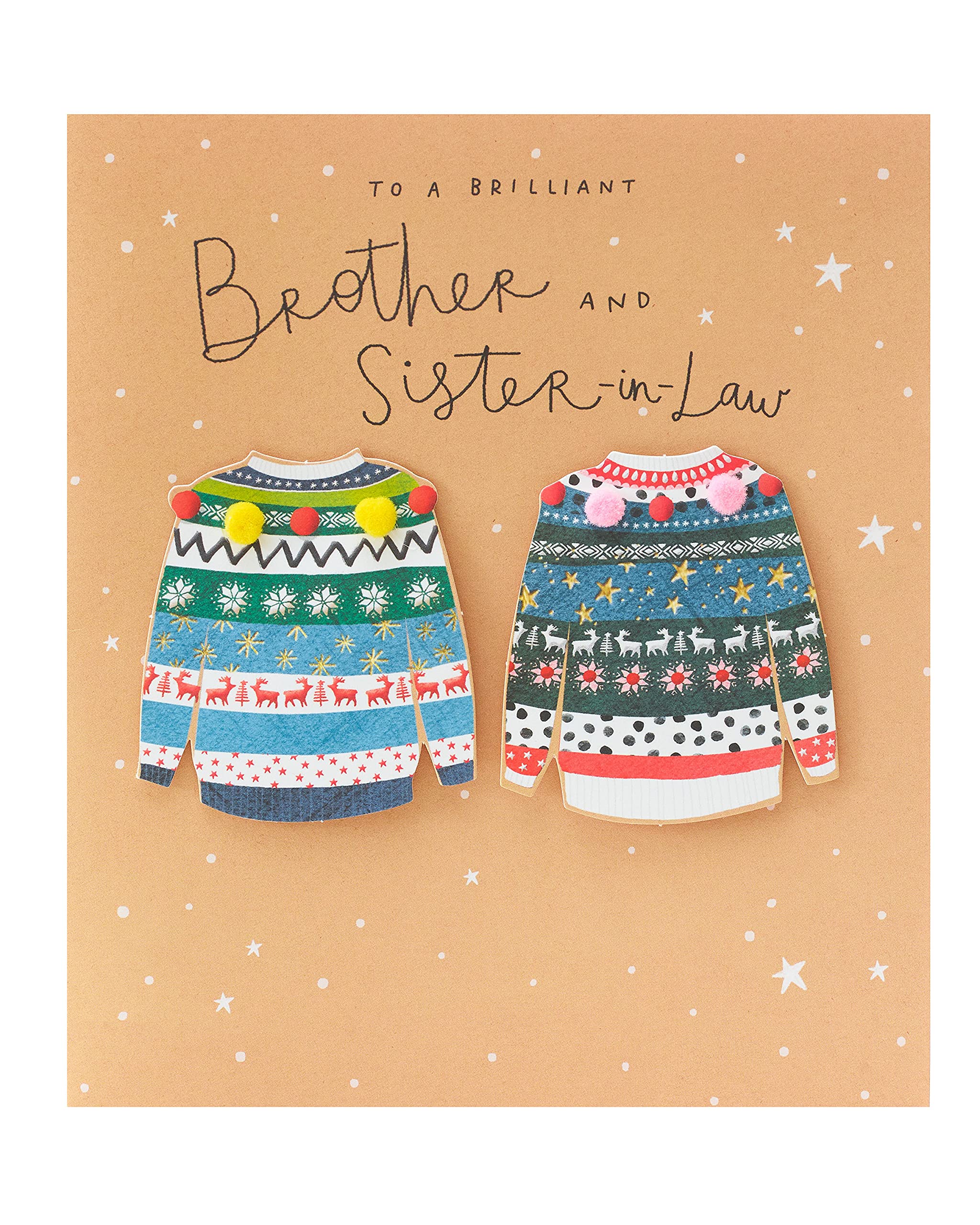 Brilliant Brother & Sister-In-Law Special Christmas Greeting Card Xmas Cards