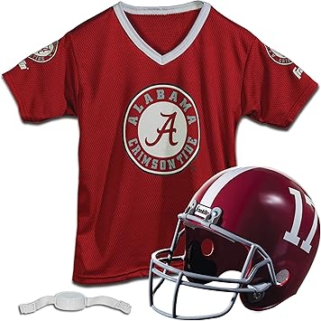 Franklin Sports Kids College Football Uniform Set Ncaa Youth Football Uniform Costume Helmet Jersey Chinstrap Set Youth M