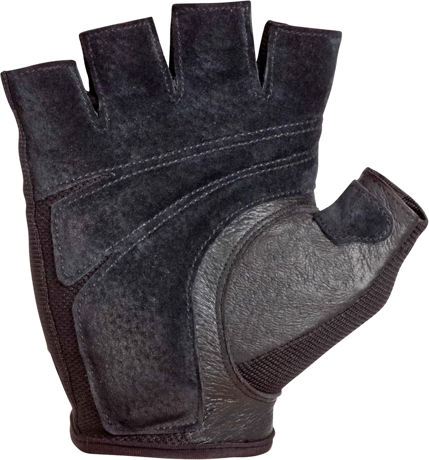 Harbinger Power Non-Wristwrap Weightlifting Gloves with StretchBack Mesh and Leather Palm (Pair), Black, Large, Large (Fits 8 - 8.5 Inches) : Exercise Gloves : Sports & Outdoors