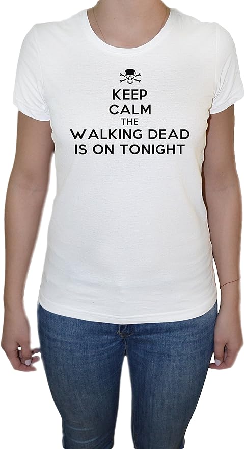 Keep Calm and Walking Dead is On Tonight Damen T-Shirt ...
