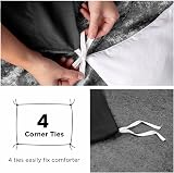 MOONLIGHT20015 Double Duvet Cover Set Black Solid Soft Duvet Cover 2 Pillowcases view 5