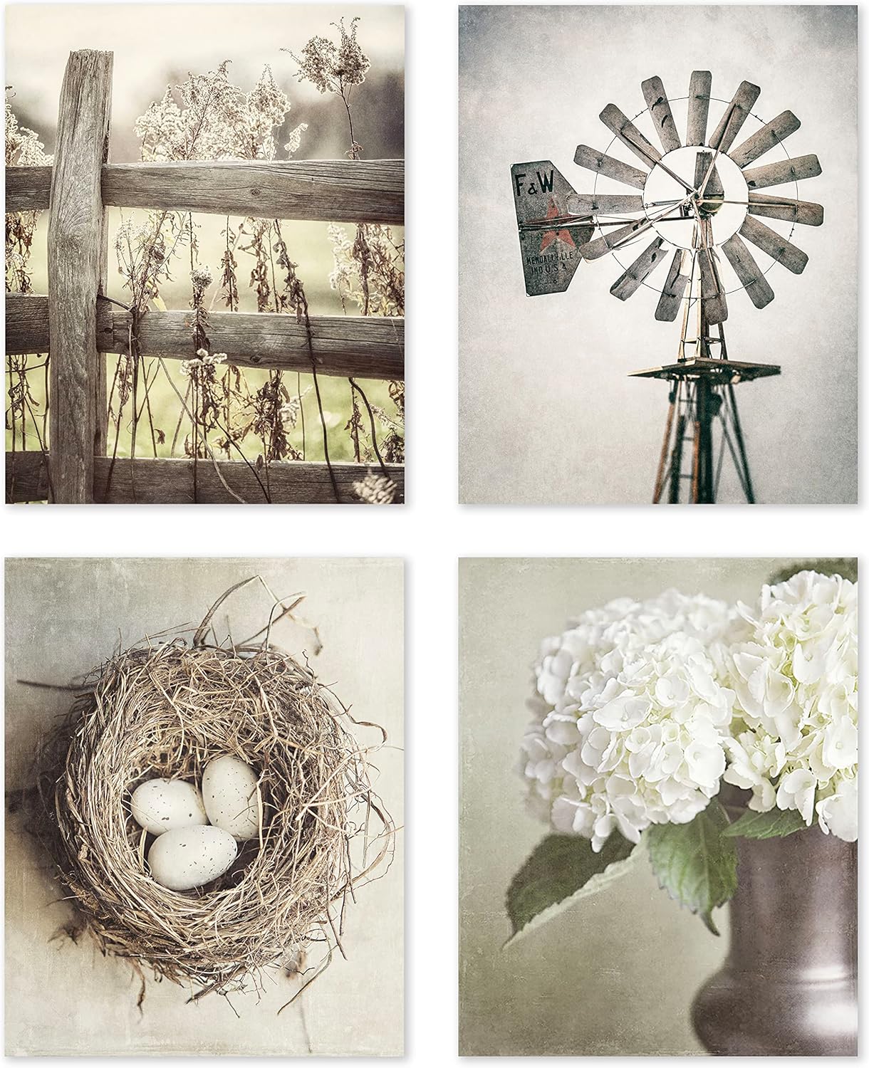 Photographs - Lisa Russo Fine Art - Farmhouse Wall Decor Set of 4 8x10
