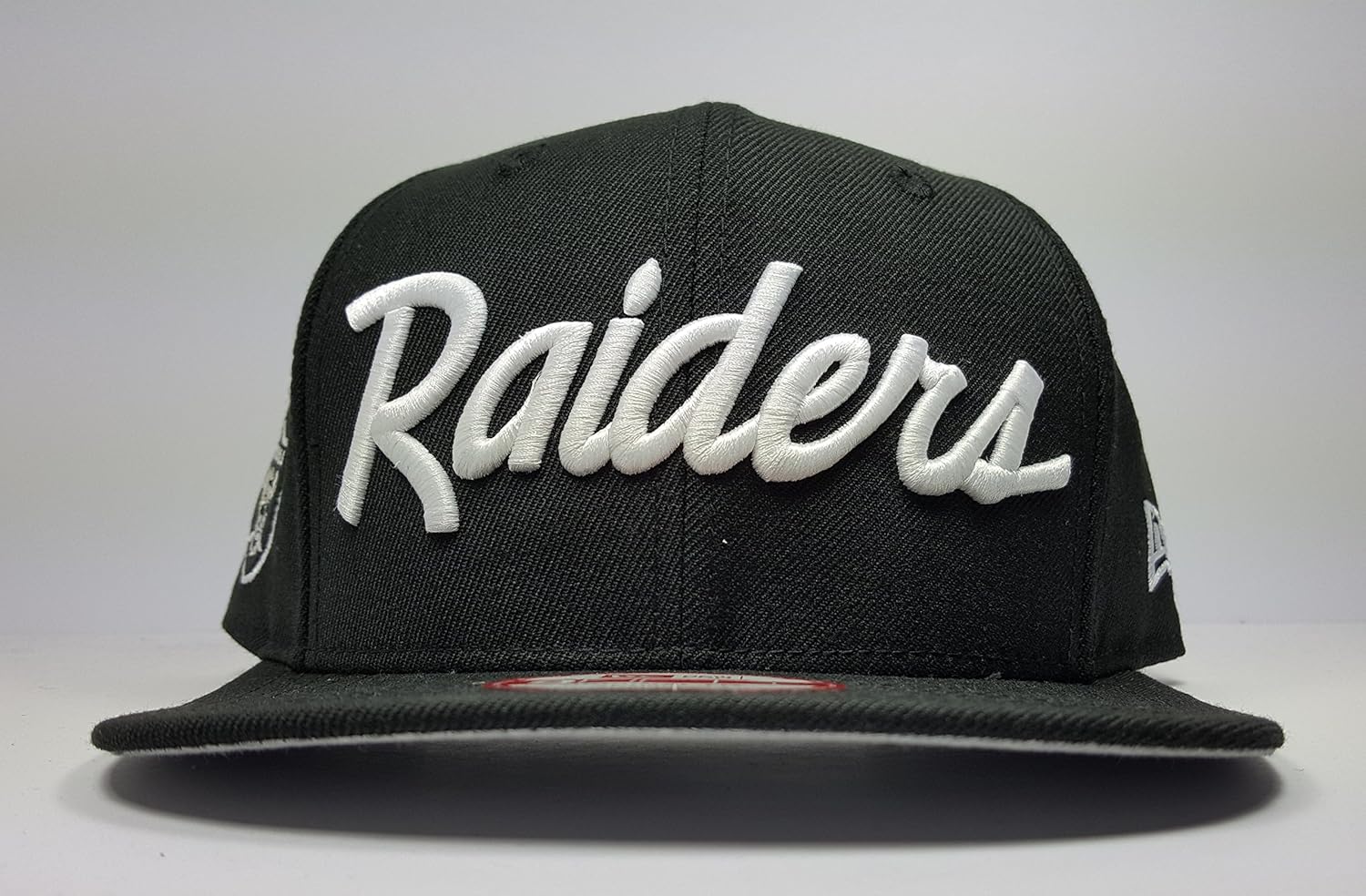 New Era Los Angeles Raiders 9Fifty Black and White Vintage Script N.W.A Adjustable Snapback Hat NFL