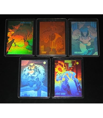 Amazon.com: 1991 Marvel Universe Series II Hologram Insert Set of 5 Cards NM/M Spider-Man, Hulk : Toys & Games Amazon.com: 1991 Marvel Universe Series II Hologram Insert Set of 5 Cards NM/M Spider-Man, Hulk : Toys & Games