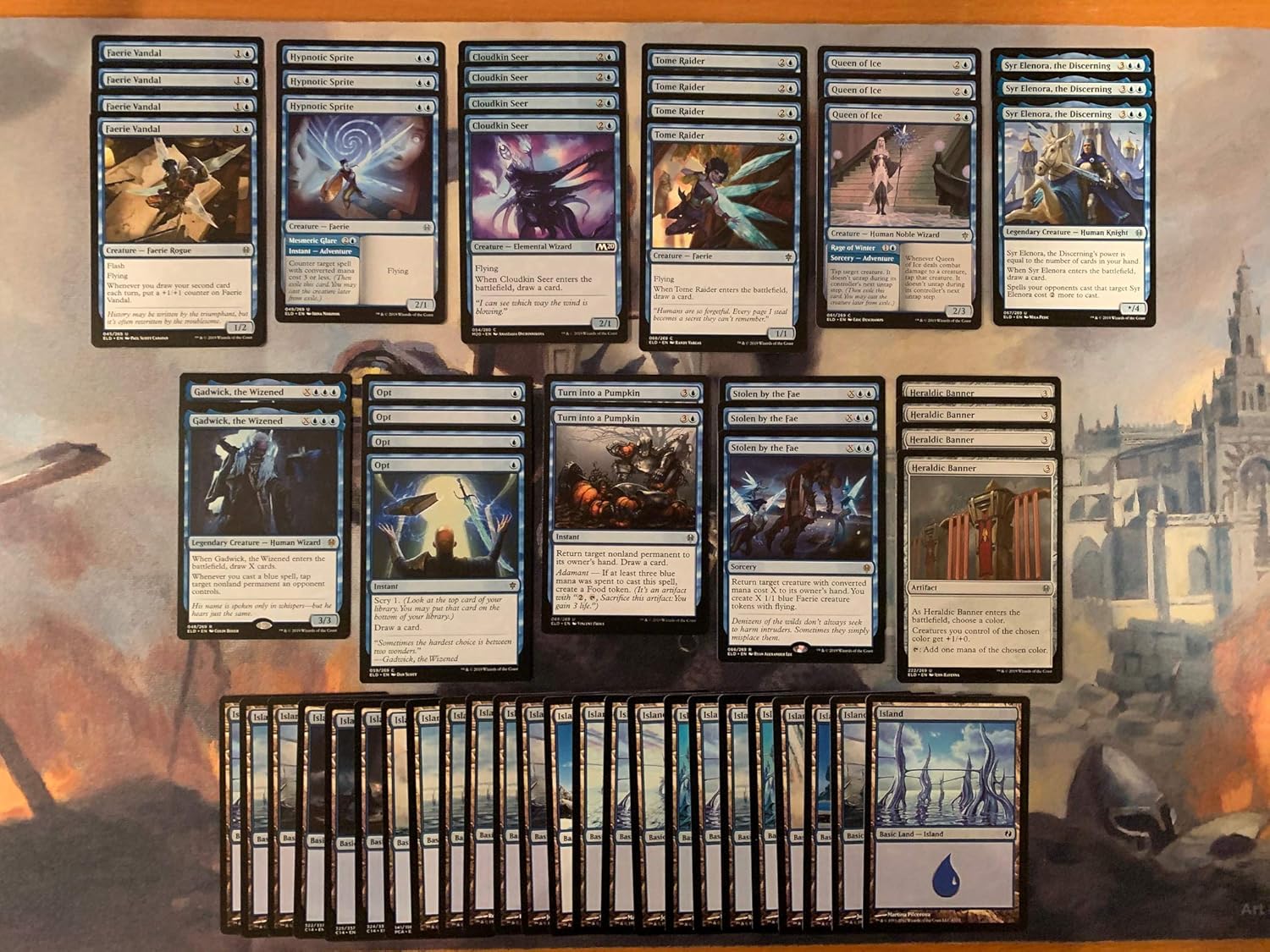 Amazon Com Blue Flying Creature Deck Powerful Modern Legal