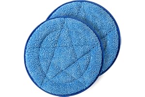 HHQ Commercial Microfiber Carpet Bonnet, Mopping and Buffing Pad, for Replacement of Oreck Orbiter Pads 437053, 2 Pack