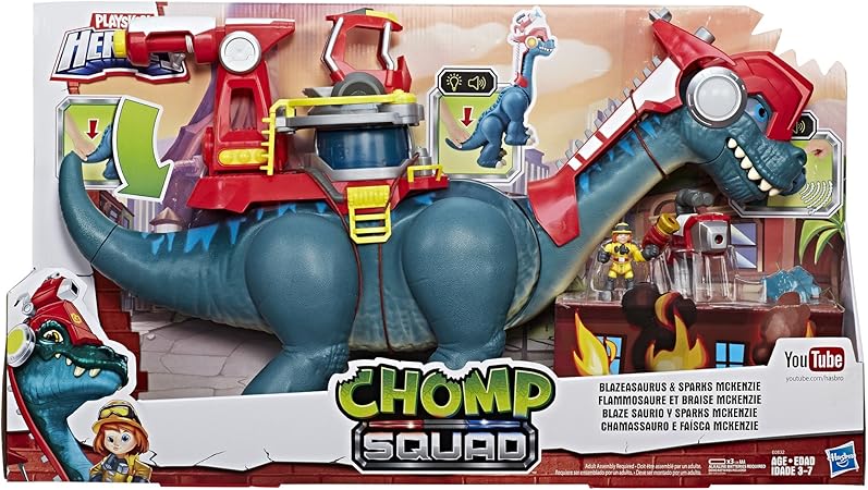 playskool heroes chomp squad blazeasaurus and sparks mckenzie