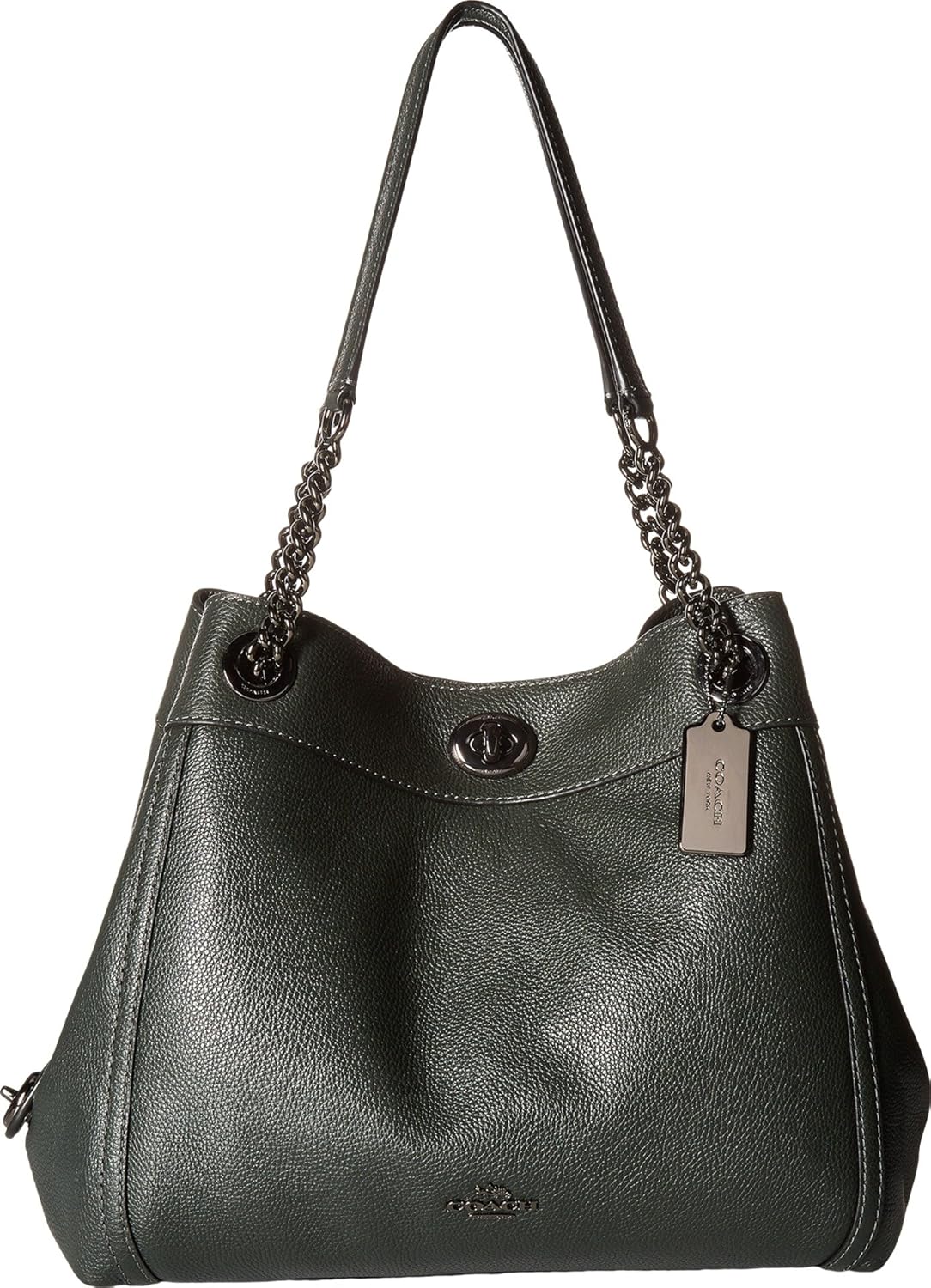 coach turnlock edie black