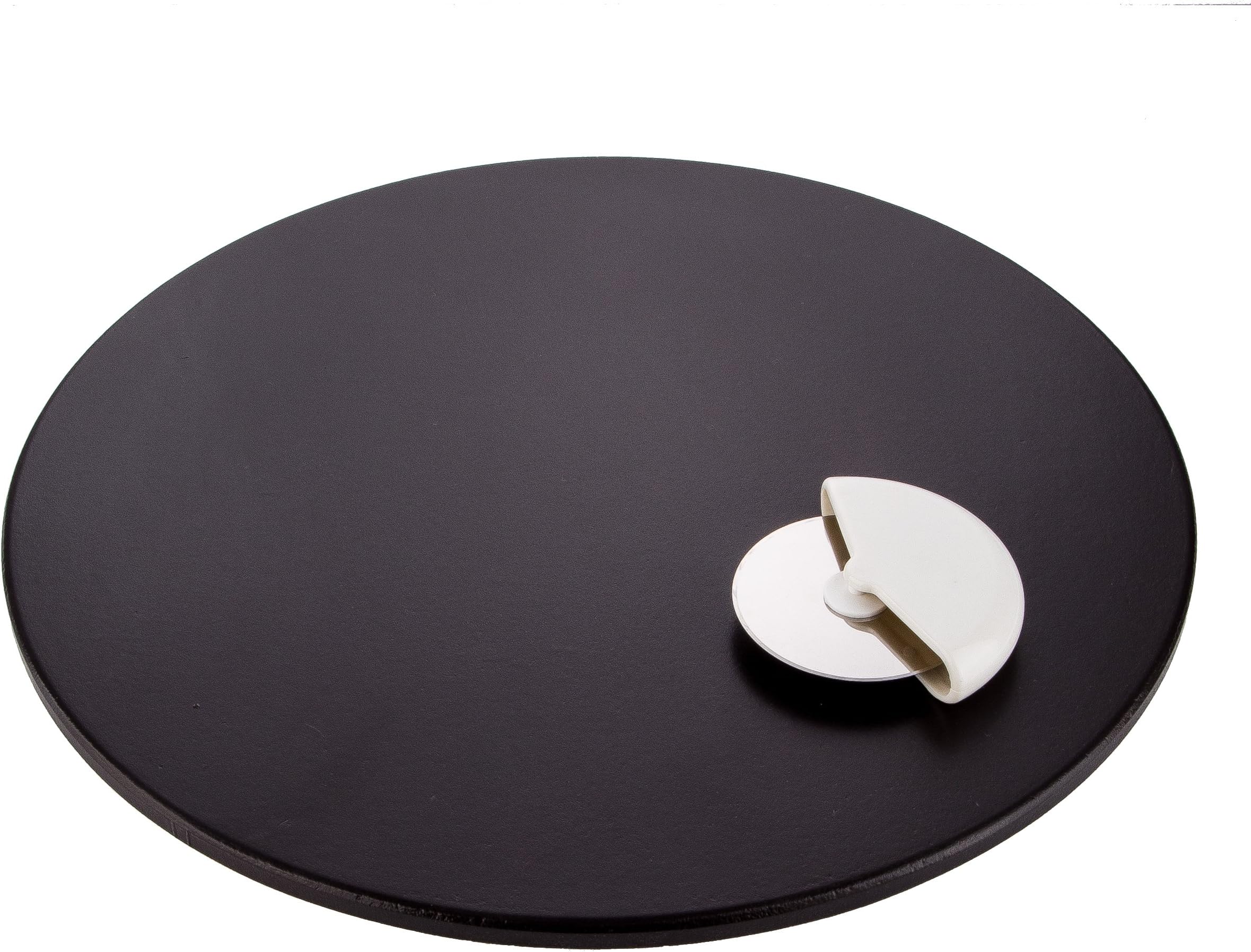 Coolaispo 15 inch Black Ceramic Pizza Stone - Professional Grade Baking Stone- Non Stain- with Pizza Cutter