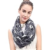 Lina & Lily Horse Animal Print Women's Infinity Scarf Lightweight