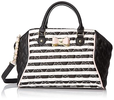 Betsy Johnson Satchel (Stripe) (BJ43935P)