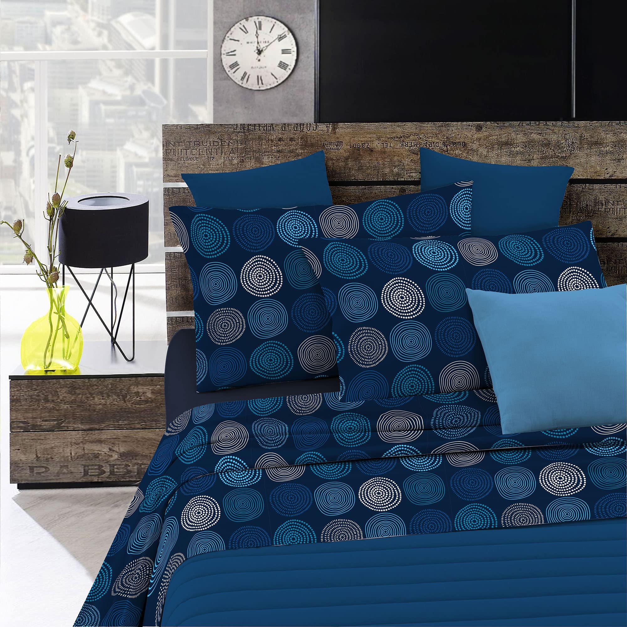 Fantasy bed sheet set in printed microfiber