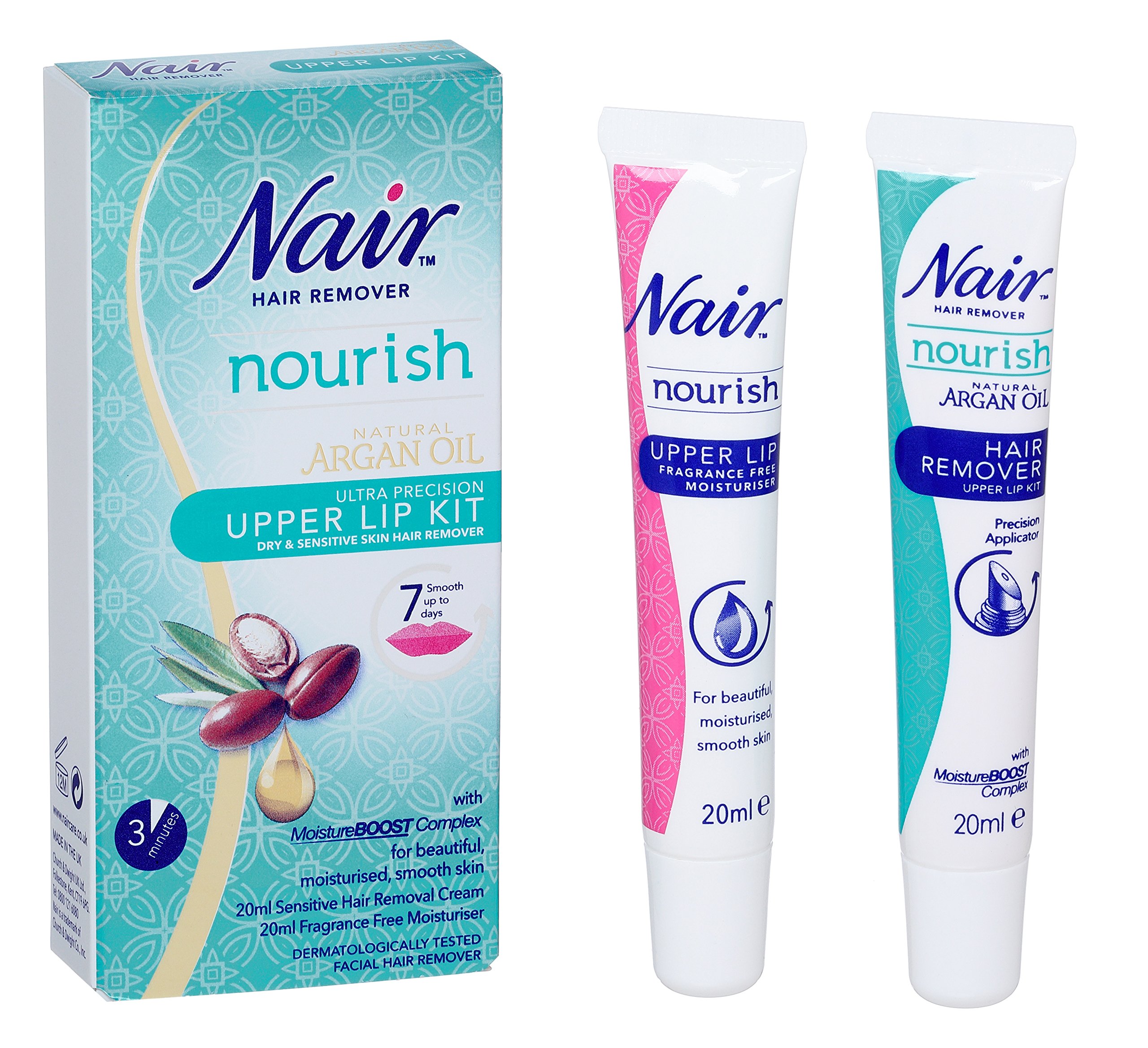 Nair Hair Remover Natural Argan Oil Upper Lip Kit, 20ml Buy Online