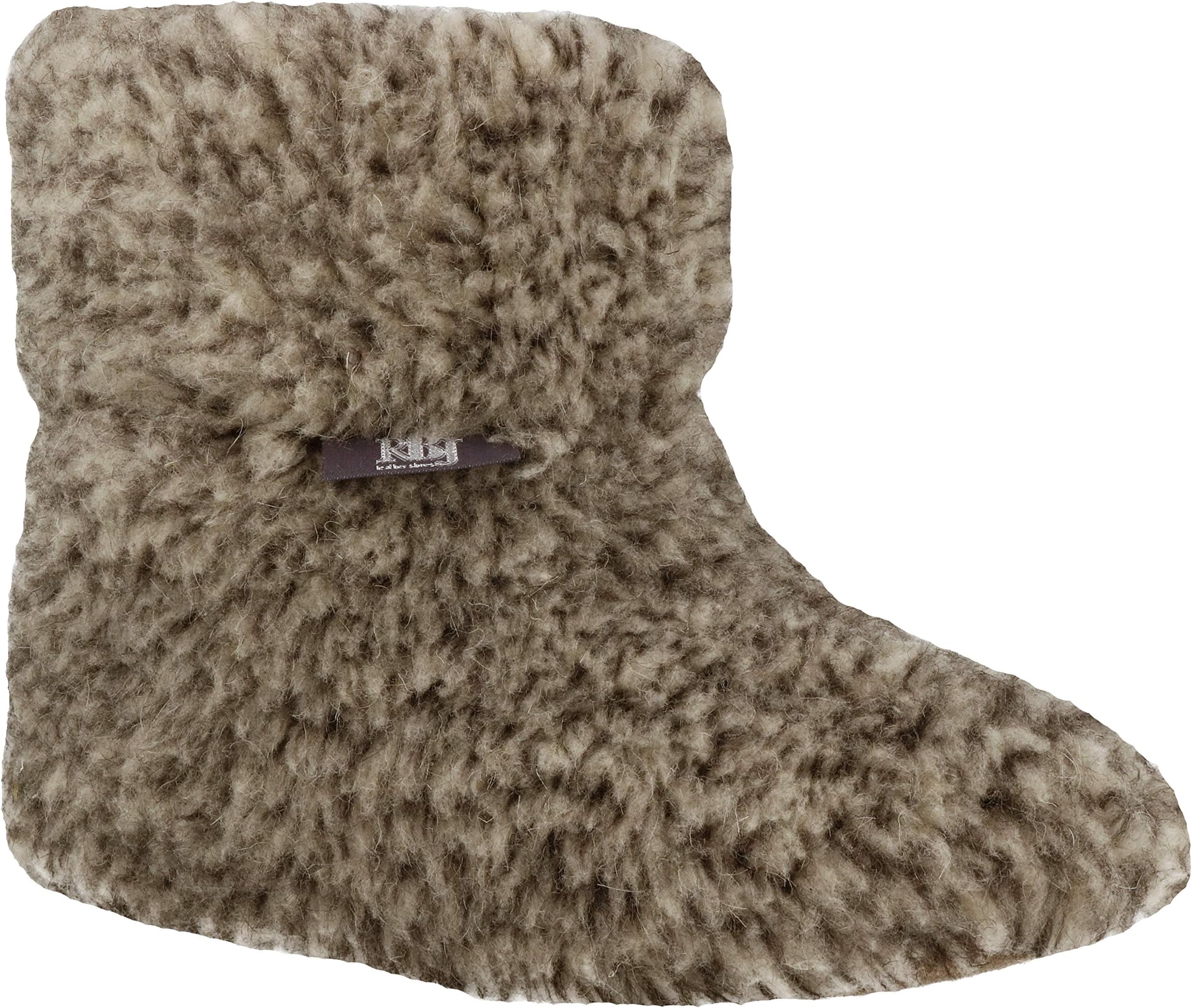 RBJ leather shoes Luxury Natural 100% Warm Wool Slippers Yeti Unisex