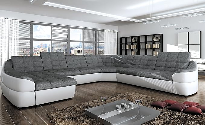 Couchgarnitur INFINITY XL U Sofa mit Schlaffunktion Couch Polsterecke