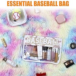 BuyCard 2 Pcs Baseball Gifts Cosmetic Makeup Bag