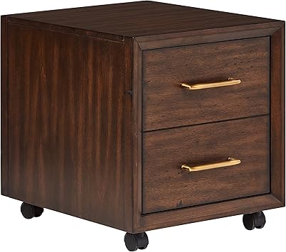Amazon Com Rivet Anne Mid Century Modern Wood Filing Cabinet With
