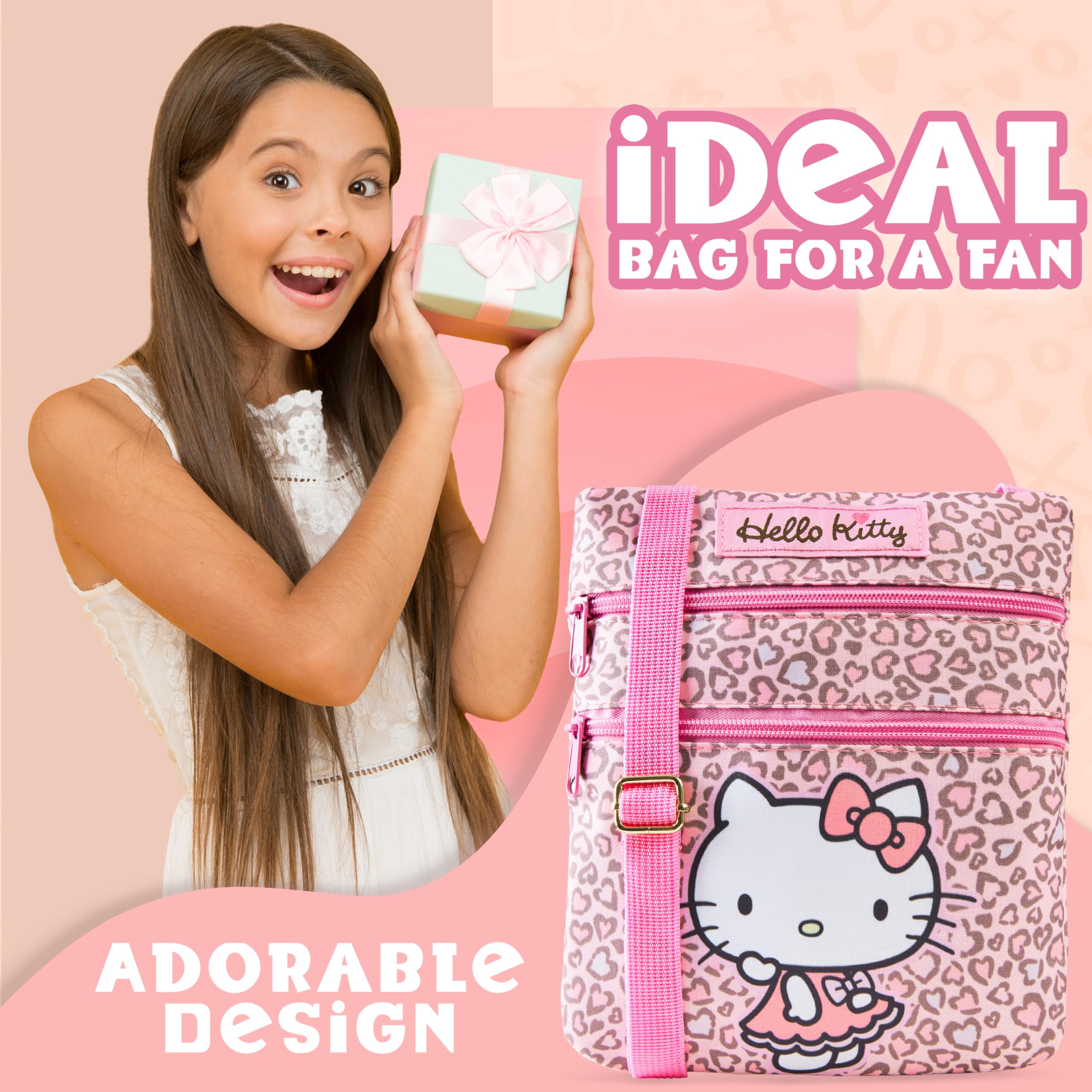 Hello Kitty Sanrio Bag Girls Teens Women Kawaii Anime Shoulder Cross Body Bag Kuromi My Melody Fashion Shopping Travel Gifts