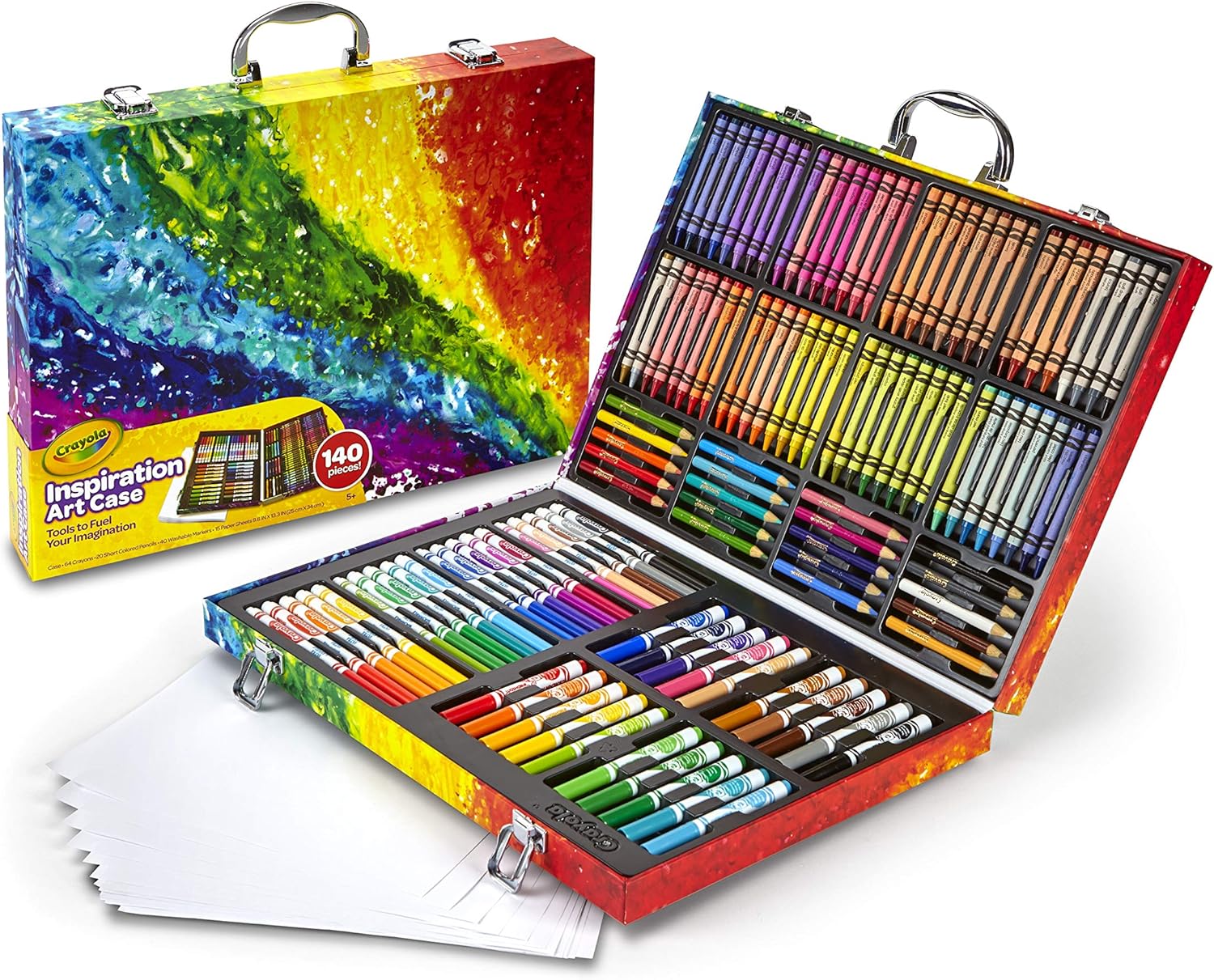 Crayola Inspiration Art Case Coloring Set, Gift for Kids, 140 Art Supplies: Toys & Games