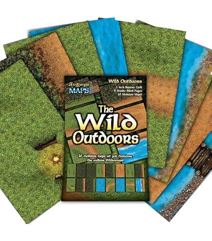 Dungeons & Dragons Grasslands Battle Mat - 3' X 5', 1" Grid, Premium Terrain For DND & RPG