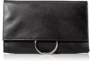 Jessica McClintock Nora Solid Large Envelope Clutch with Ring Closure