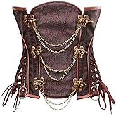 bslingerie® Gothic Steampunk Heavy Duty Waist Cincher Underbust Corset