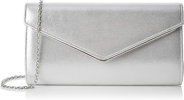 nina silver clutch